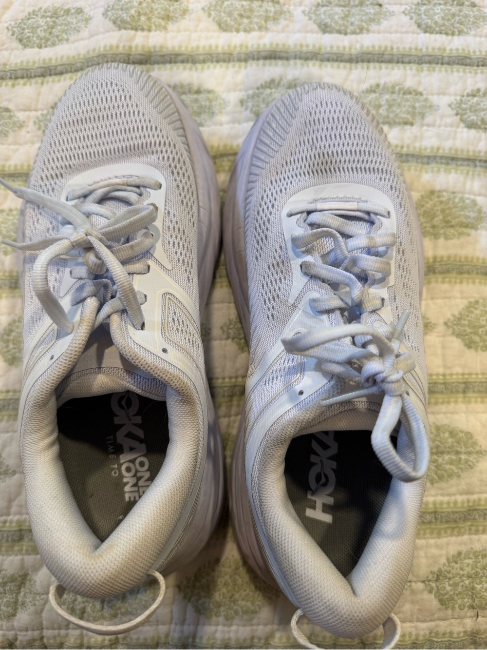Hoka Women's Light Gray Athletic Running Shoes